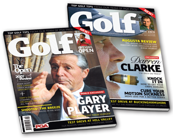 Golf magazine cover examples